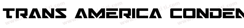 Trans america condensed字体转换